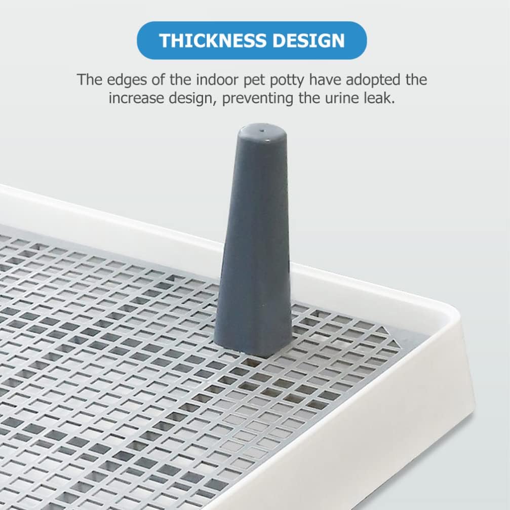 1 Set Dog Toilet Potty Puppy Litter Box Puppy Urine Basin Portable Toilet Bins Training Train Potty Thickened Indoor -Splash