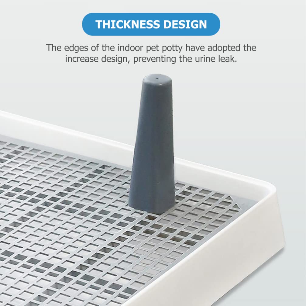 Pet Mesh Training Potje, Verwijderbare Draagbare Wandkolom Hondentrainingstoilet voor Huisdieren (BLACK