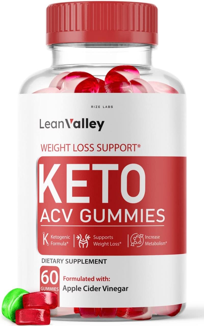 Lean Valley Keto ACV Gummies, Apple Cider Vinegar Gummies (60 Gummies)