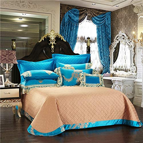 RONGXIE Wedding gift Egyptian cotton Jacquard Bedding Set King Queen Size Bed Sheet set Duvet cover Pillowcases