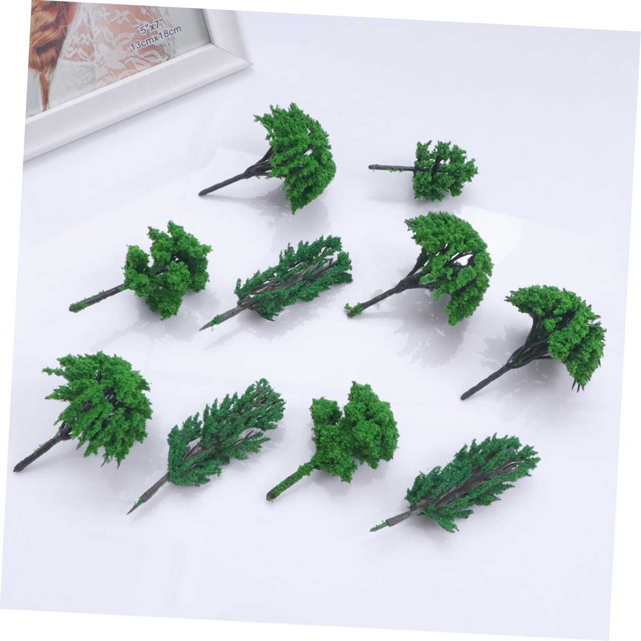 MAGICLULU 100piezas Árbol Modelo de Paisaje Árboles Modelo Artificiales Plantas Falsas Decorativas Árboles para Maquetas de Modelismo para Paisajes de Parque y Escenarios de Interior