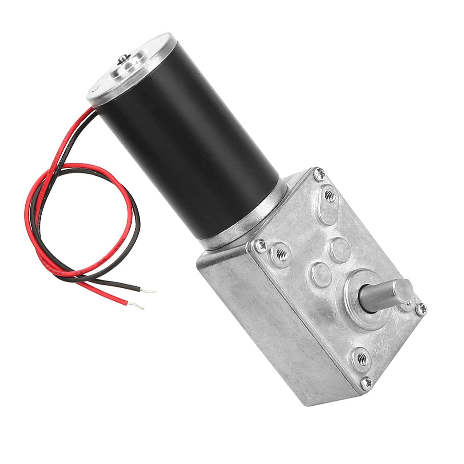 Motoriduttore a Vite Senza Fine 12V 12 RPM, Motore Elettrico a Riduzione di Velocità con Cuscinetto a Sfere, Alta Coppia, 8 mm, per Automazione Industriale e Applicazioni Industriali