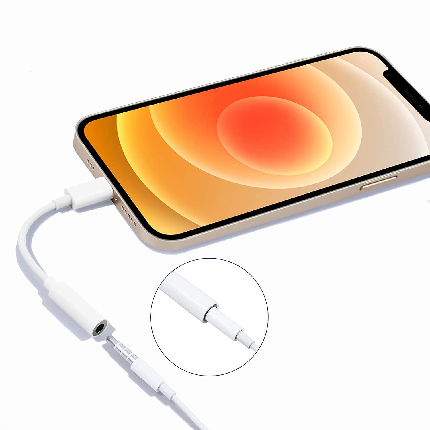 Adattatore Jack Iphone Adattatore Da Lightning A Jack Audio 3,5mm - Foto 3