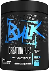 Creatina Monohidratada 100% Pura Importada 300g - Bulk Suplementos