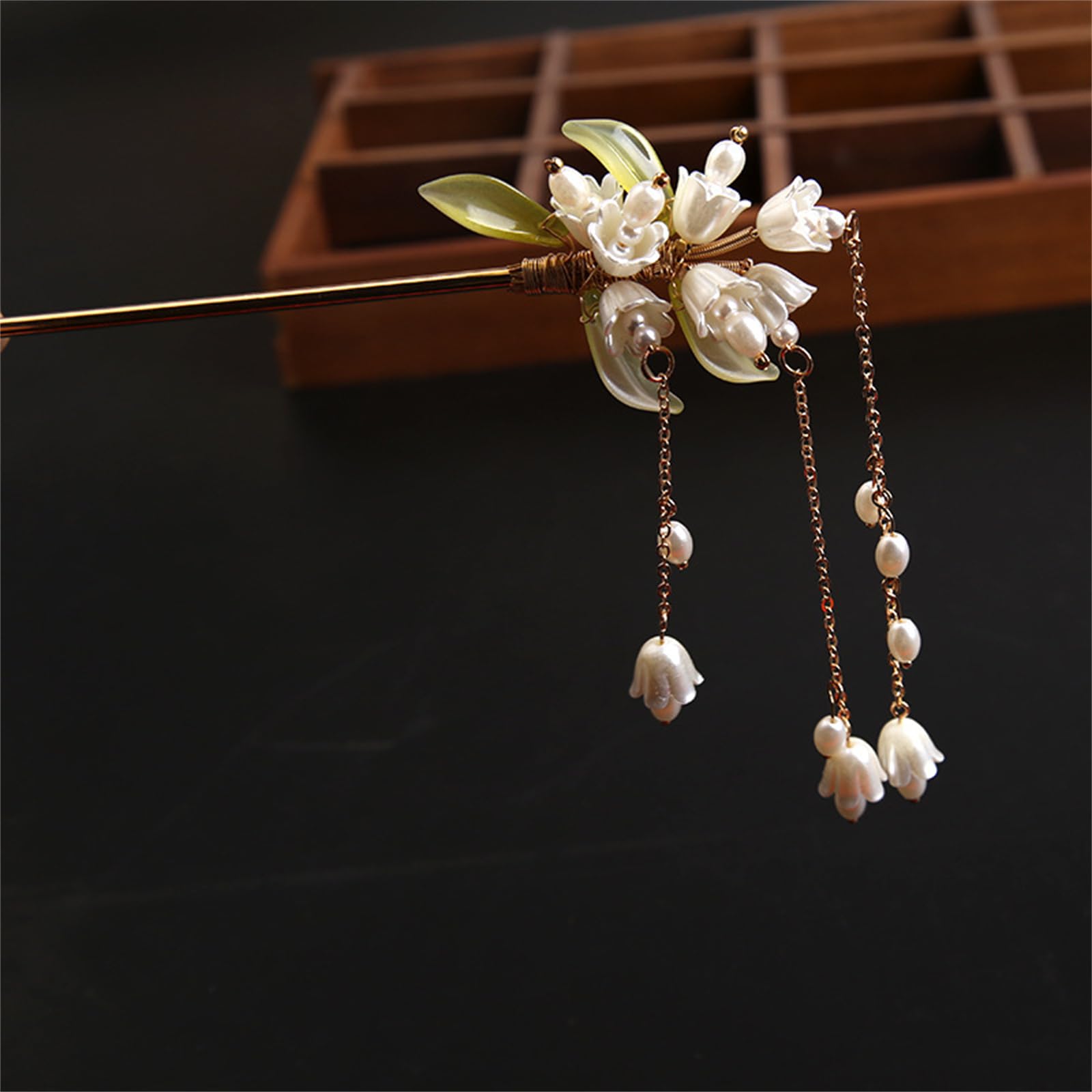 Forcine per capelli retrò Fiore viola Hanfu cinese Accessori per capelli per le donne Fata Perla Fermagli per capelli Forchette Gioielli per capelli da sposa vintage