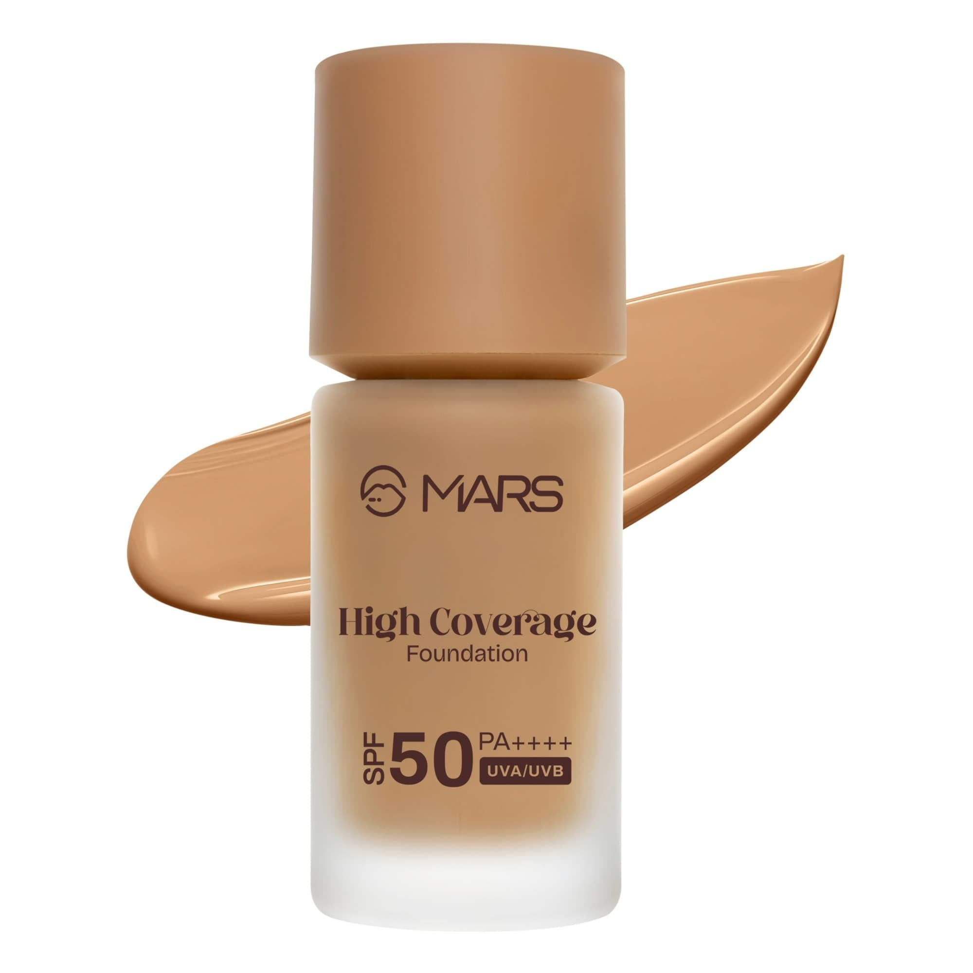 MARS High Coverage Liquid Matte Foundation | Blemish Free & Blendable Foundation for Makeup (40ml) (SHADE-08)