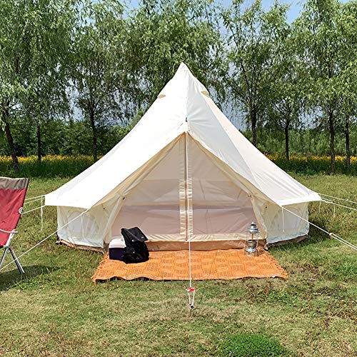 Carpa de camping 4 estaciones algodón beige 3M miniatura 1