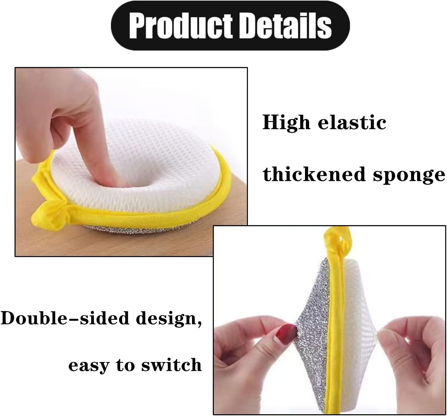 Multipurpose Wire Dishwashing Rag, 5 PCS Dishwashing Sponge image 3