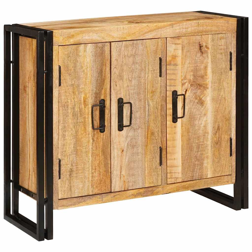 Vitrina Marrón 80 x 33 x 70 cm Madera Maciza de Mango