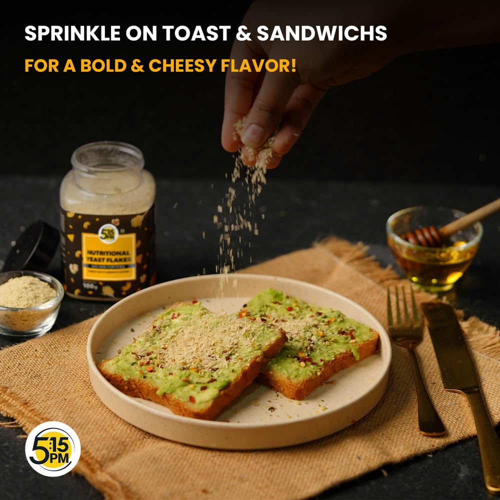 5:15 PM Nutritional Yeast Flakes Unfortified 100g | Nutritional Yeast Powder | Non-Fortified Flakes | Nutty & Cheesy Flavour Seasoning 1