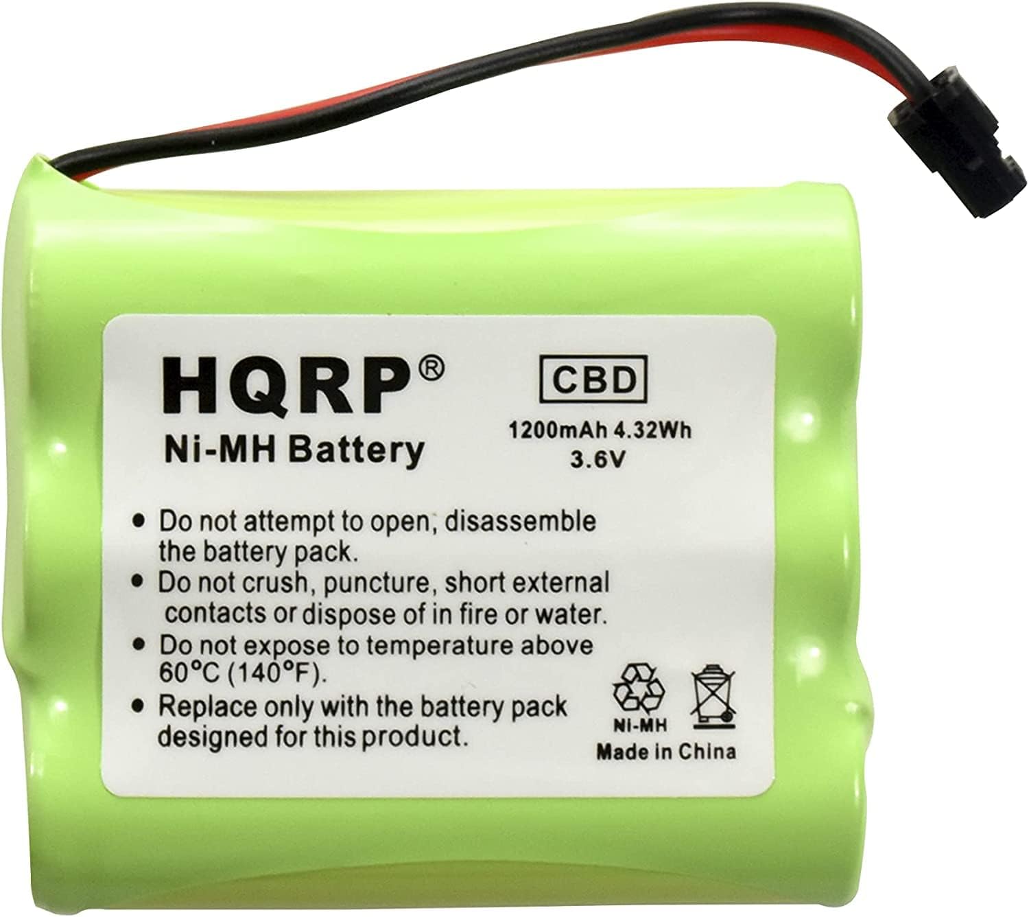 HQRP Cordless Phone Battery Compatible with Panasonic P-P510 / P-P510A / P-P510T/1B / Type 21 / N4HKGMB00001 Replacement/Extended/High-Capacity/Plus Coaster