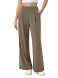 Modal Soft Wide Leg Pants for Women High Waist Casual Relaxed Pants with Pockets-27/29