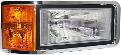 Miniatura 7 de KarParts360 Para Mack Serie CH-600 Conjunto combinado de faros delanteros 1990-2007 Par del lado del conductor y del pasajero