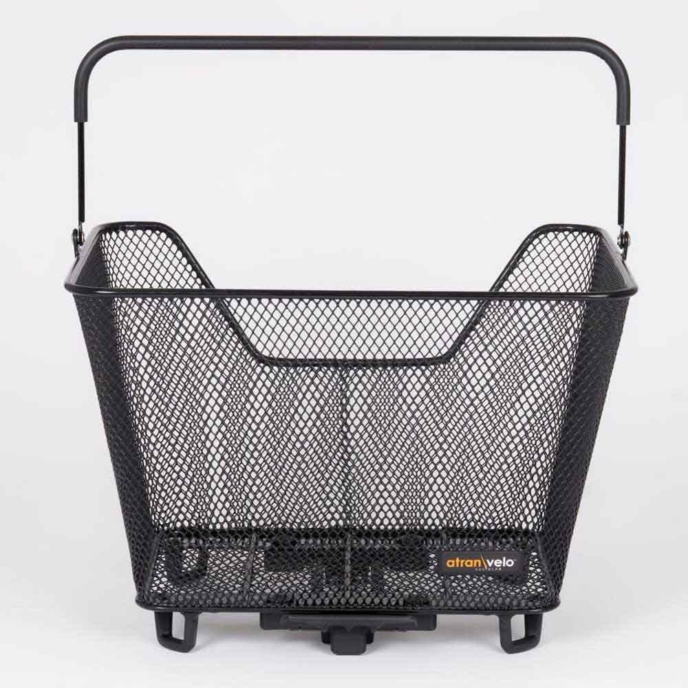 Atran Velo Atranvelo Daily - Cesta de Bicicleta Unisex para Adultos, Color Negro, Talla única