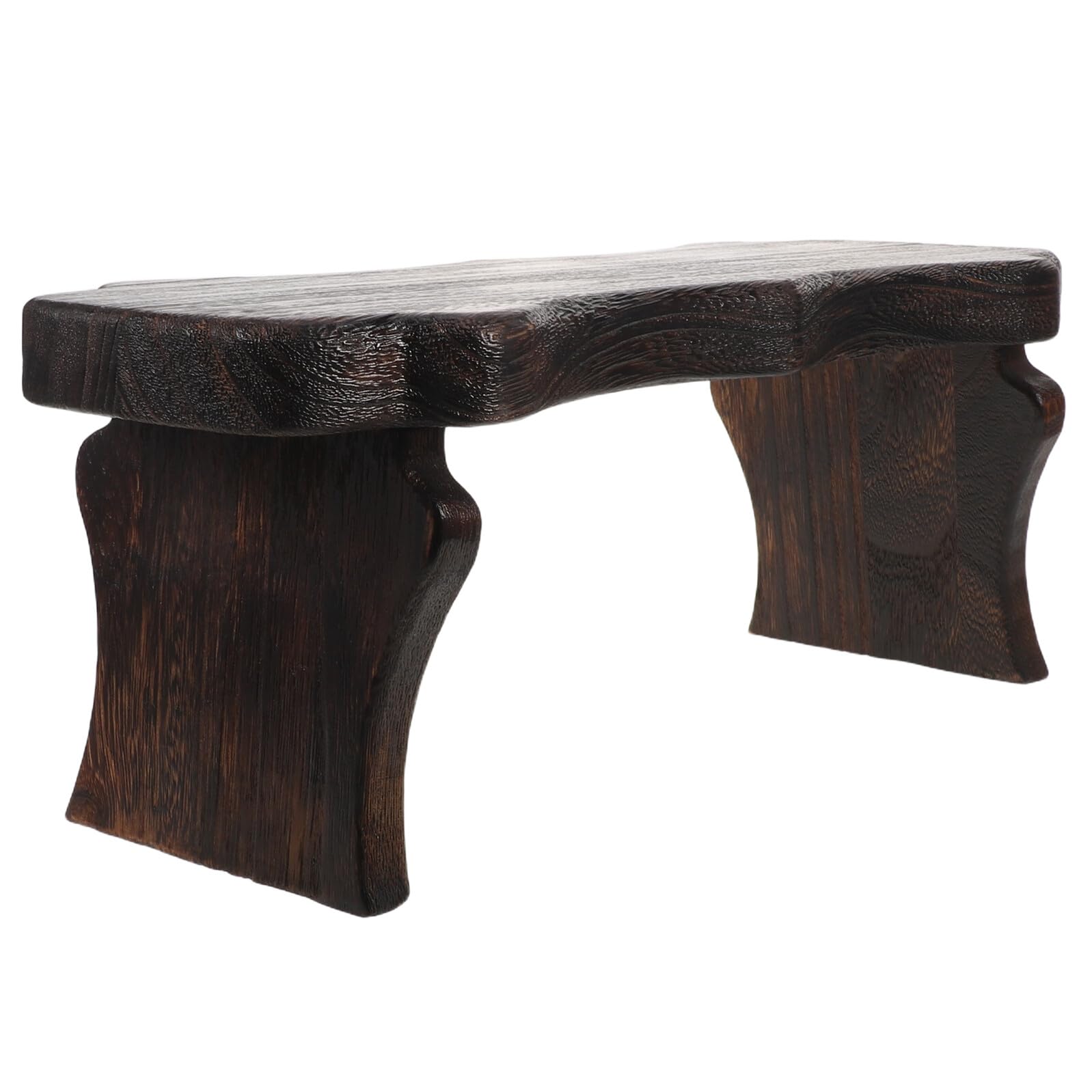Tabouret en bois vintage esprit japonerie artisanale haut de gamme