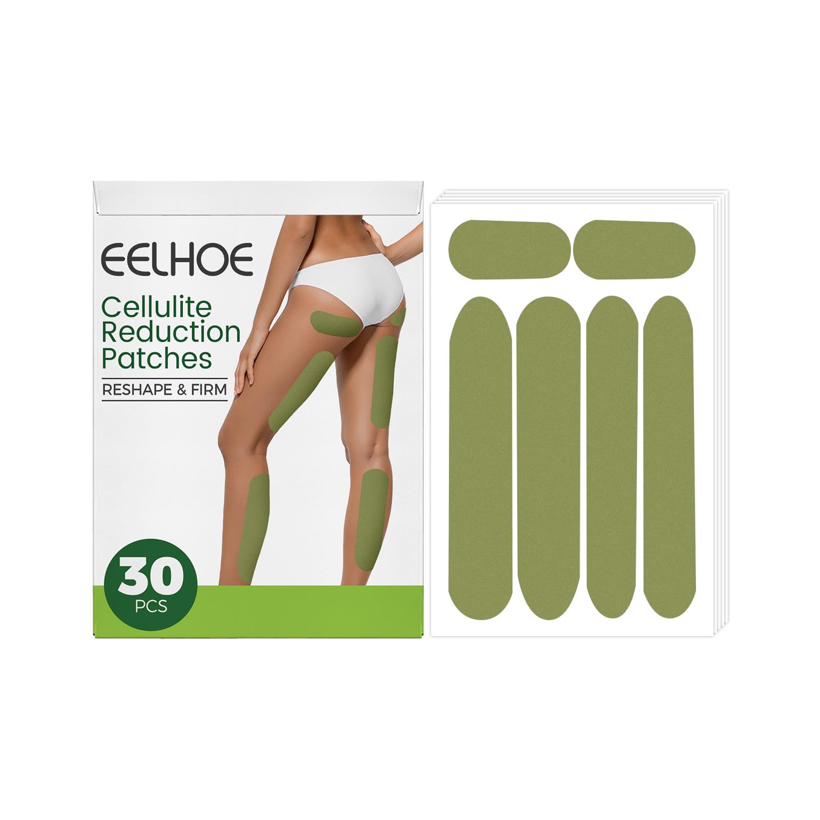 30pcs Slimming Leg Patch,wormwood Patches Herbal Patch - Wormwood Lower Body Patch, Body Shaper Chinese Herbal Patch, Breaks Down Cellulite For Better Body
