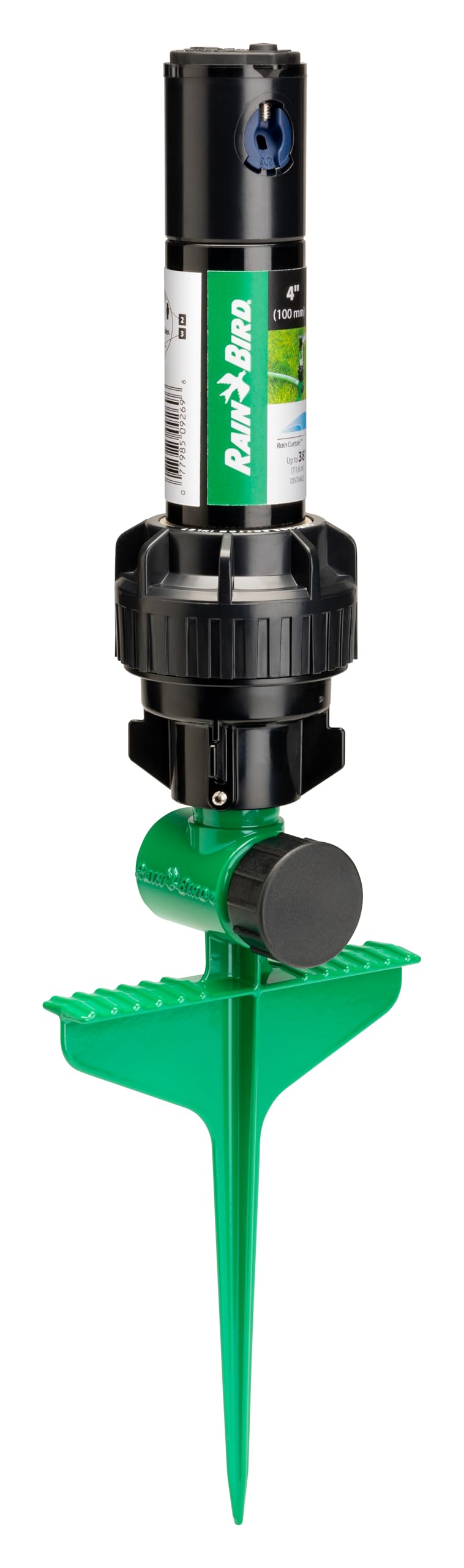 Rain Bird 42SASPG 42SA Aspersor de Rotor de transmisión por Engranajes en Punta Verde Resistente, patrón Ajustable de 40° a 360°, Distancia de pulverización de 26 a 38 pies