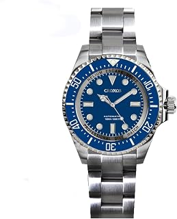 Cronos L6009 Automatic Deep Diving Men Watch No Date Stainless Steel 3000 Meters Water Resistance Professional Diver Wristwatches