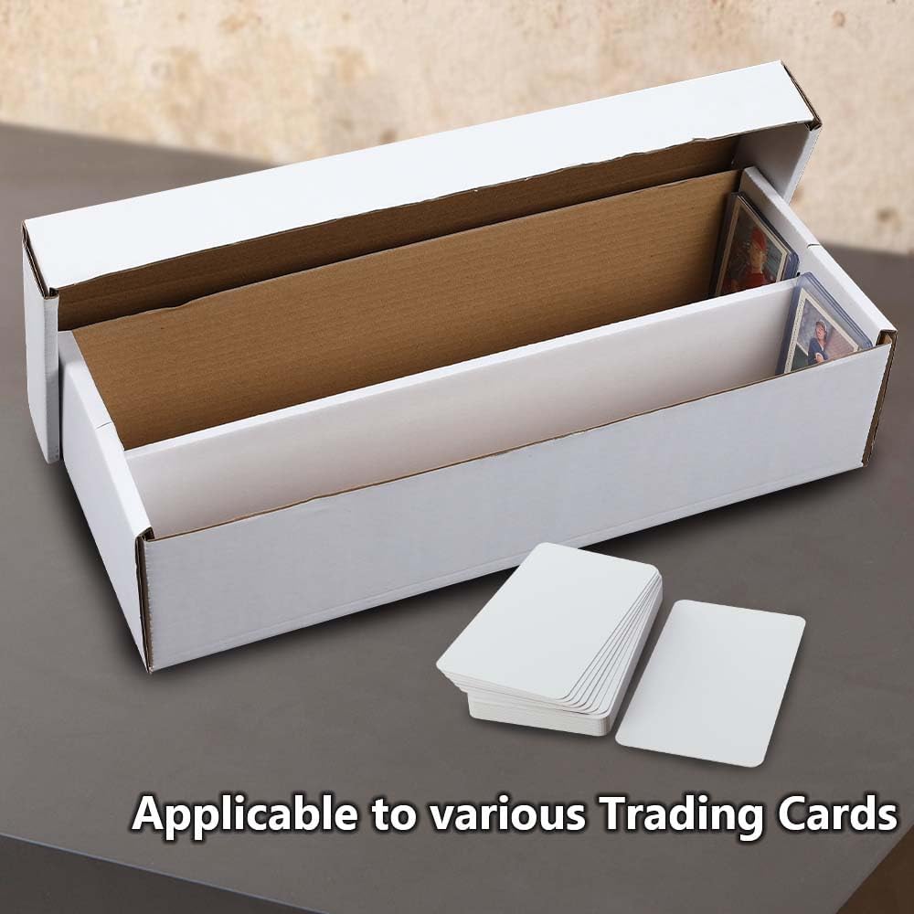 PIT66 1600 COUNT Trading Card Storage Box,2 ROW Corrugated Cardboard Storage Box for Magic/TCG/MTG/Sports/Basketball Cards,Card Game,Collectible Trading Cards