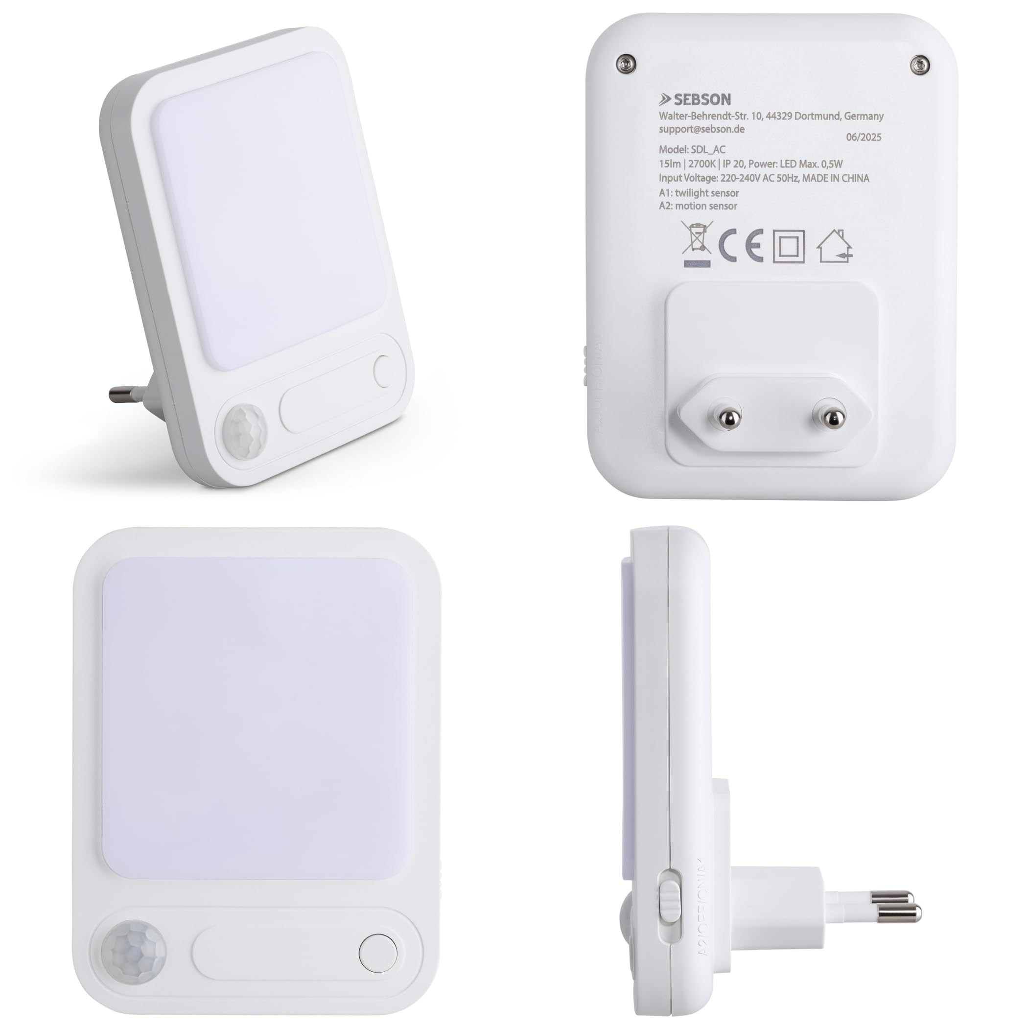 Détecteur De Mouvement Infrarouge Avec Capteur Crépusculaire à 360