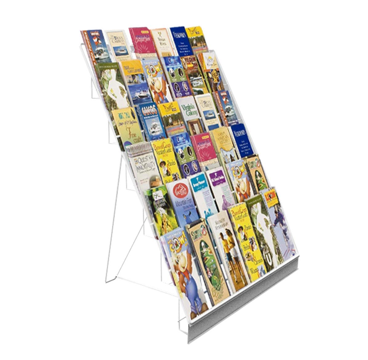 アクセサリー 什器 Amazon.com: FixtureDisplays 6-Tiered White Wire Display Rack