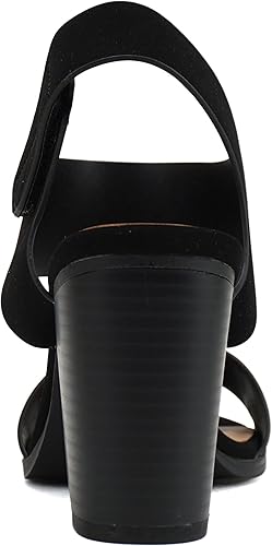 Miniatura 3 de Soda Wait-A Sandalias de vestir de tacón alto con correa de tobillo y punta redonda abierta para mujer