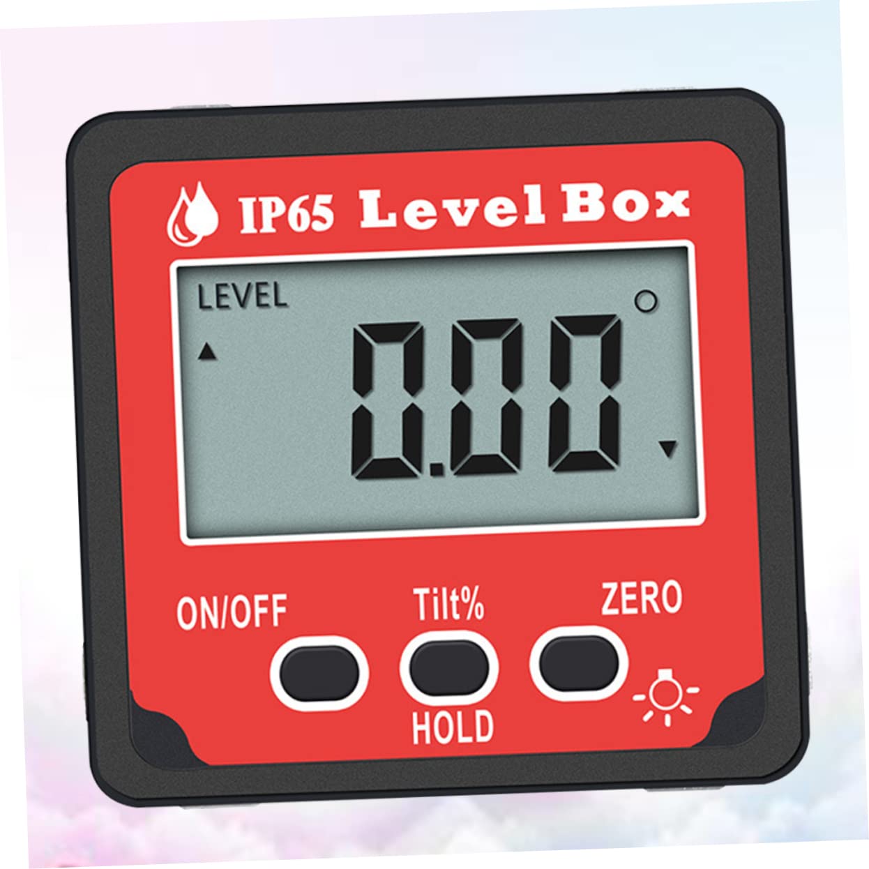 Goniometro Elettronico Digitale 4x90° con Display Retroilluminato | Grado di Precisione 0, 05°, Accuratezza ±0, 2°, Magnete Integrato e Lega di Alluminio