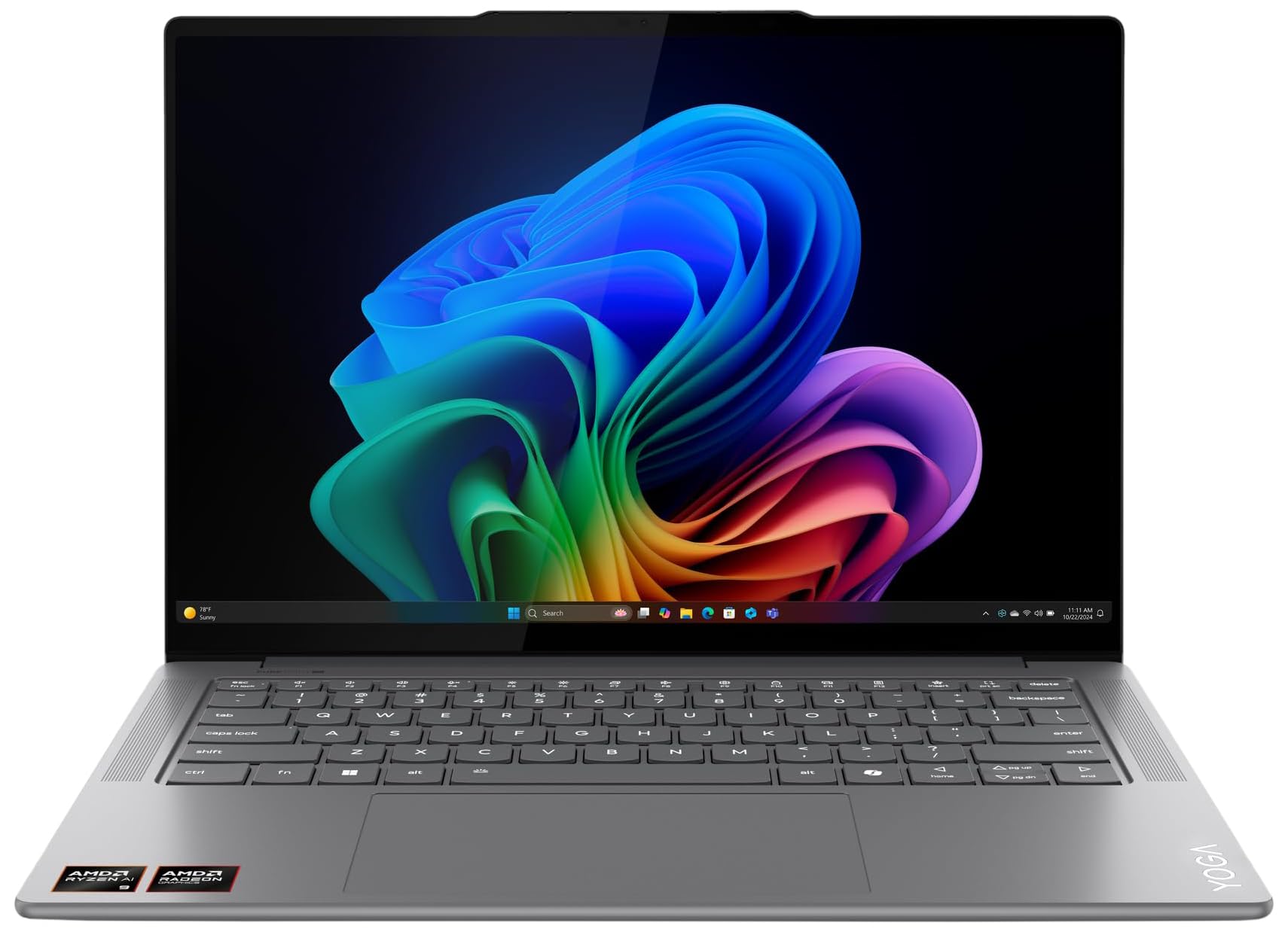 Lenovo Yoga Pro 7 14ASP9 Copilot PC, 14.5" 2.8K 120Hz OLED, AMD Ryzen AI 9 365 + AI, 32GB RAM, 1TB SSD, Integrated Radeon 880M GPU, Backlit Eng-Arb, W11, Luna Grey - [83HN001PAX] + 2Y Premium Care