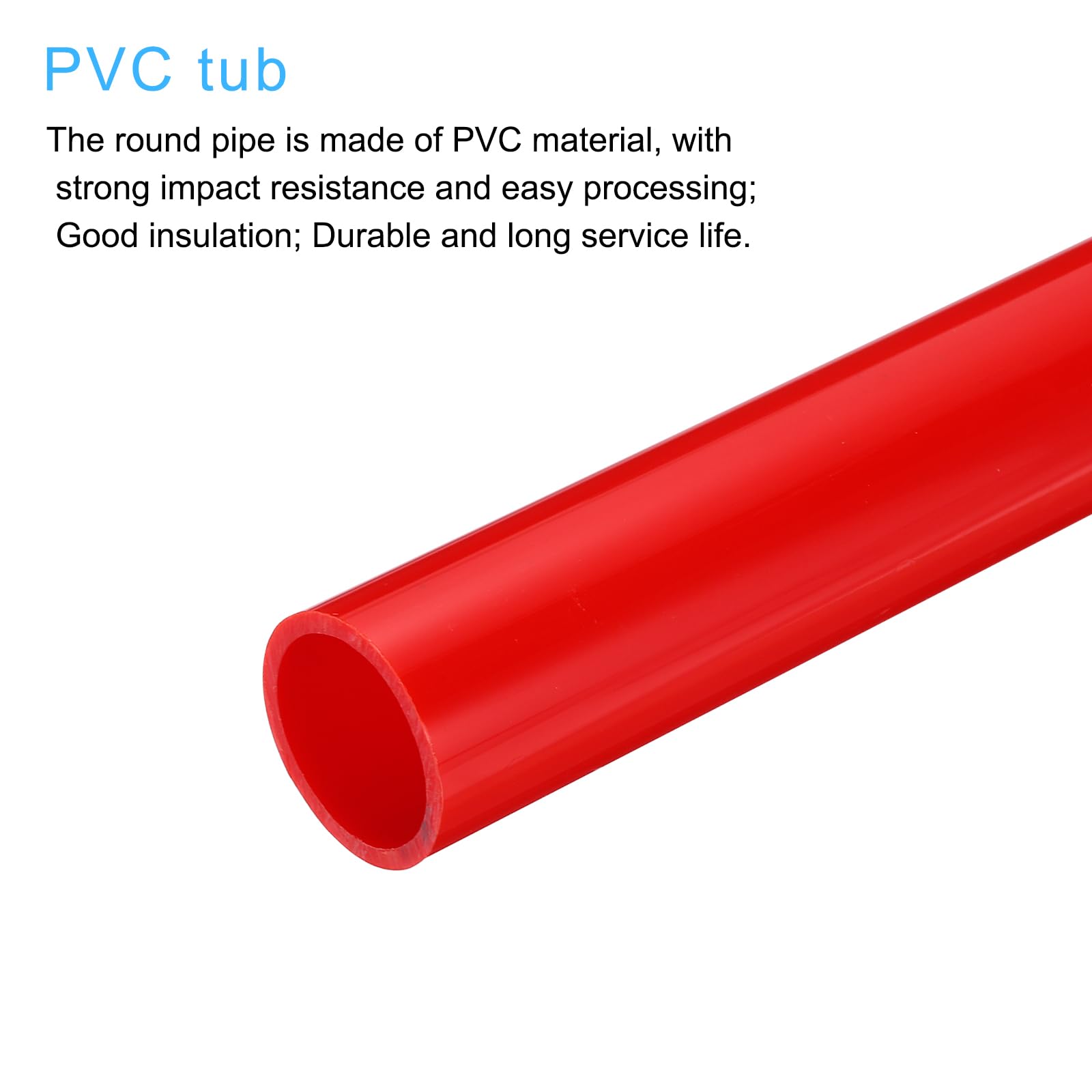 QUARKZAN Tubo Rigido, Tubo Tondo Rigido in PVC 21 ID 25 OD 350