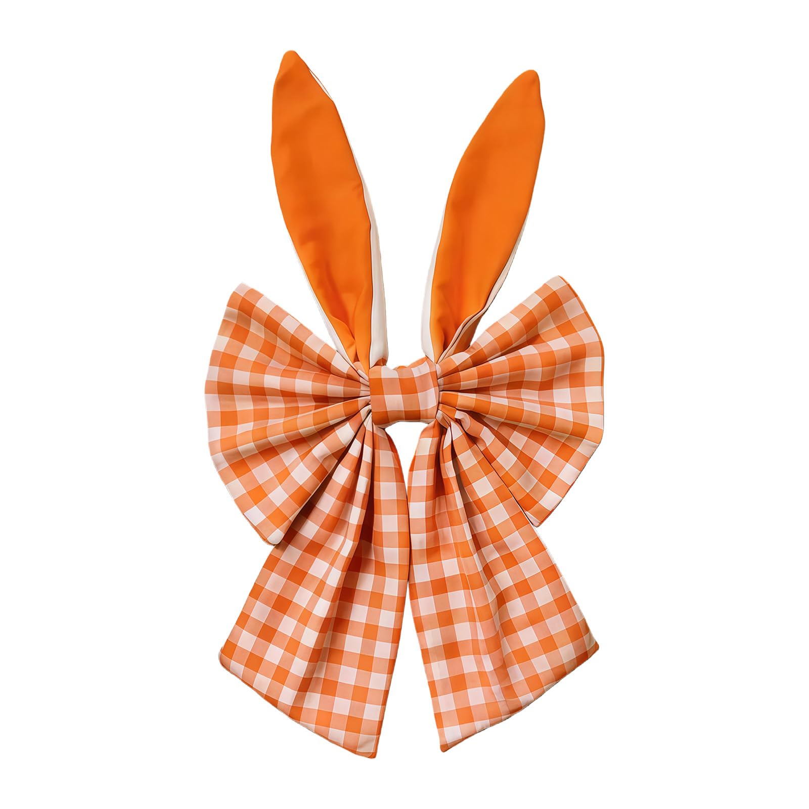 ZEPFJHE Eggs Wreath Simulated Artificial Wreath with Easter Eggs and Big Bowknot for Front Door Wall Festival Decoration Easter Conies Hearing Bend Decoration