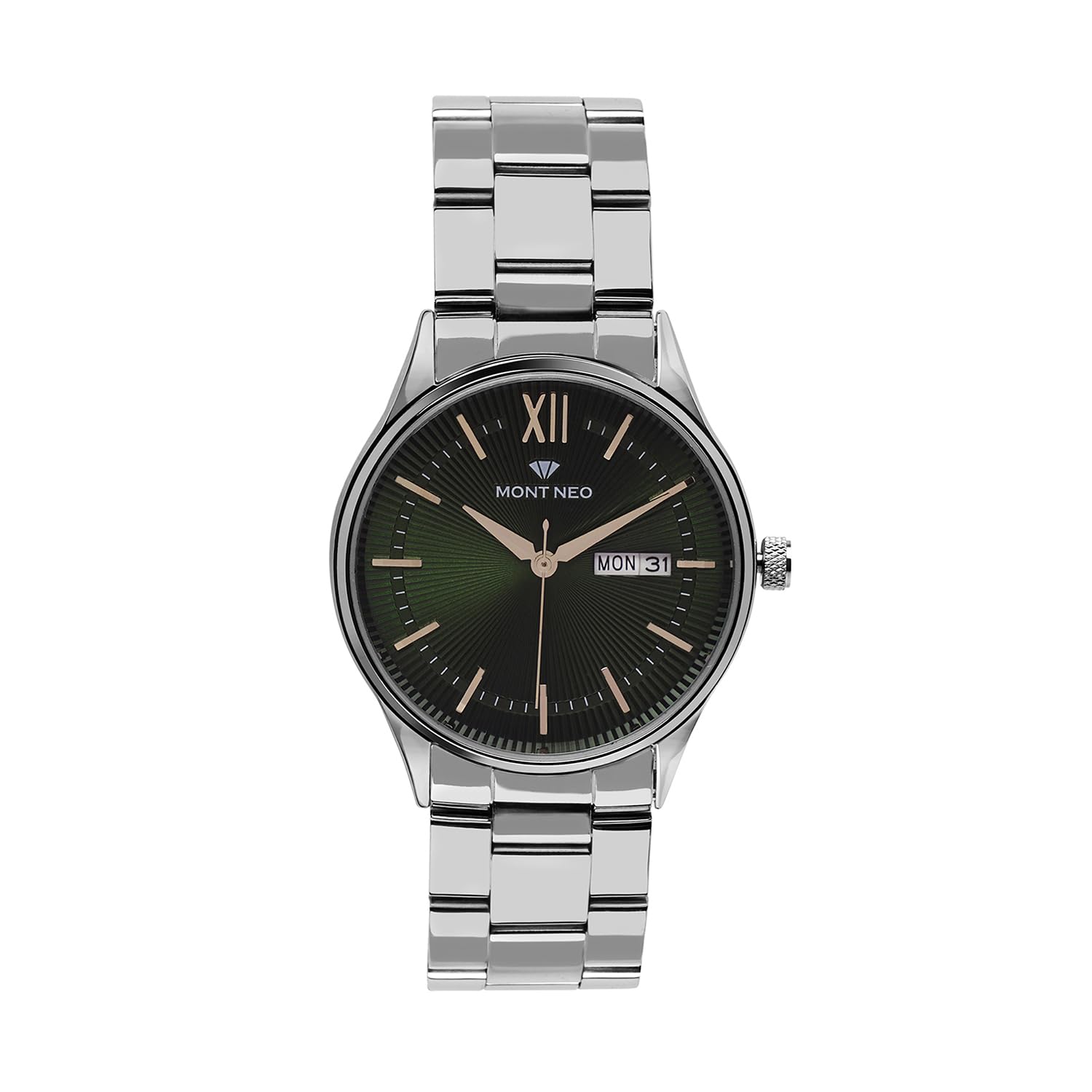Mont Neo Stylish Green Analog Male Stainless Steel Watch 8007T-M1114 (B0CHVXC2GG) Amazon Price History, Amazon Price Tracker
