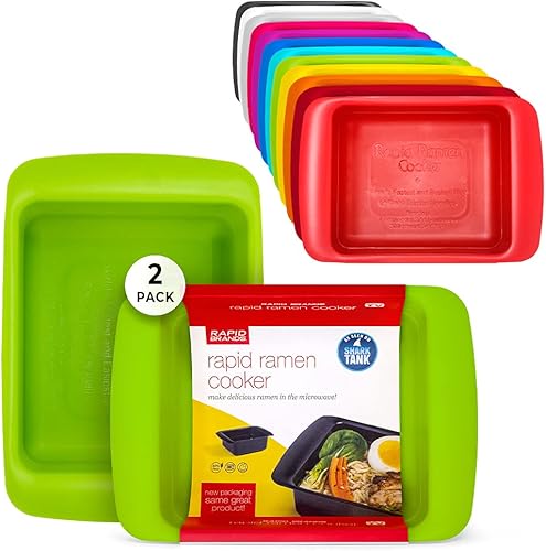 Miniatura 14 de Rapid Ramen - Olla para cocinar ramen en microondas, libre de bisfenol A (BPA), apta para lavavajillas, perfecta para residencia universitaria, Rosa