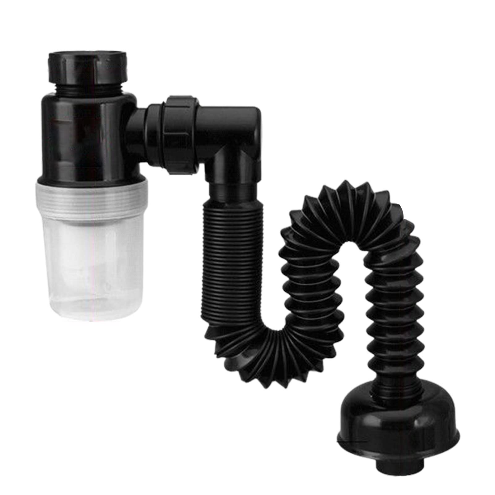 BSEID 10 Manguera de drenaje de fregadero Flexible - Tubo de manguera de drenaje de alcantarillado de fregadero,Anti tubo de extensión de manguera de drenaje de olor para inodoros de tocador de baño | de alcantarillado de fregadero,Anti tubo de extensión
