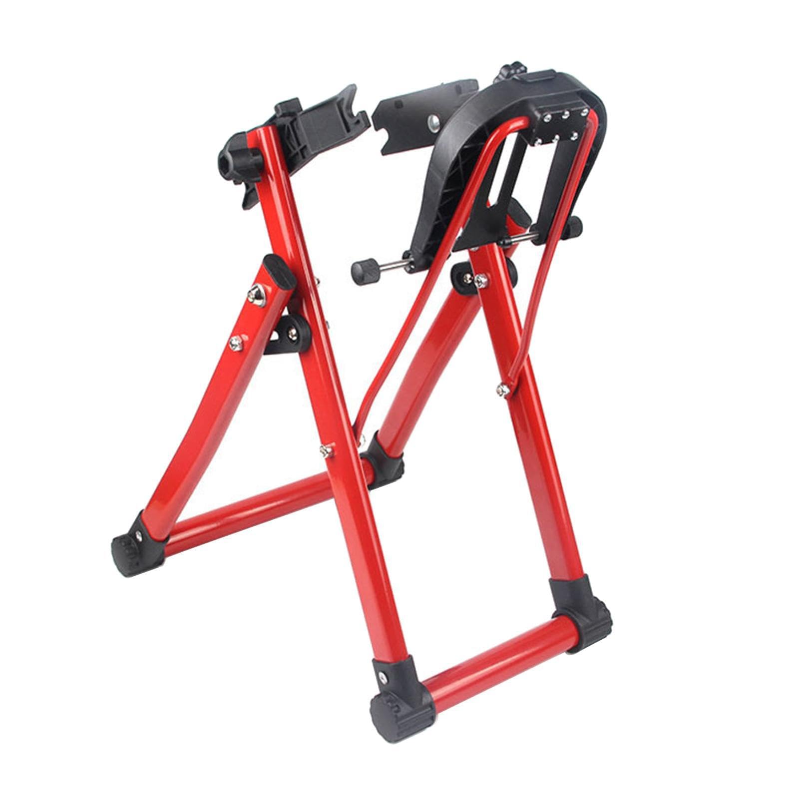 KTUXZCI Sturdy Bike Wheel Maintenance Stand Reliable Truing Rack for Various Bikes Front and Rear Wheels Can Be Switched. Bicycle Wheel Maintenance Holder