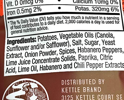 Image of Kettle Foods Habanero Lime Krinkle Cut Kettle Chips, 5 OZ