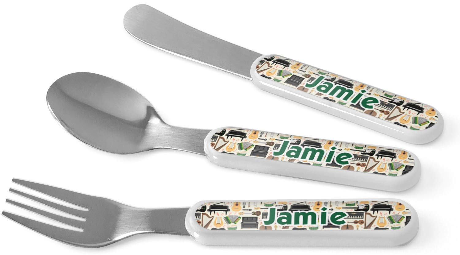 Personalized Musical Instruments Kid's Flatware