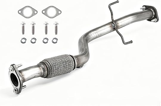 100% Stainless Steel Front Exhaust Flex Pipe OEM Replacement Pipes fit for fit for HYUNDAI ACCENT 2006-2011 for KIA RIO Sedan 2006-2011 for KIA RIO5 Hatchback 2008-2011 5Dr 1.6L 53725
