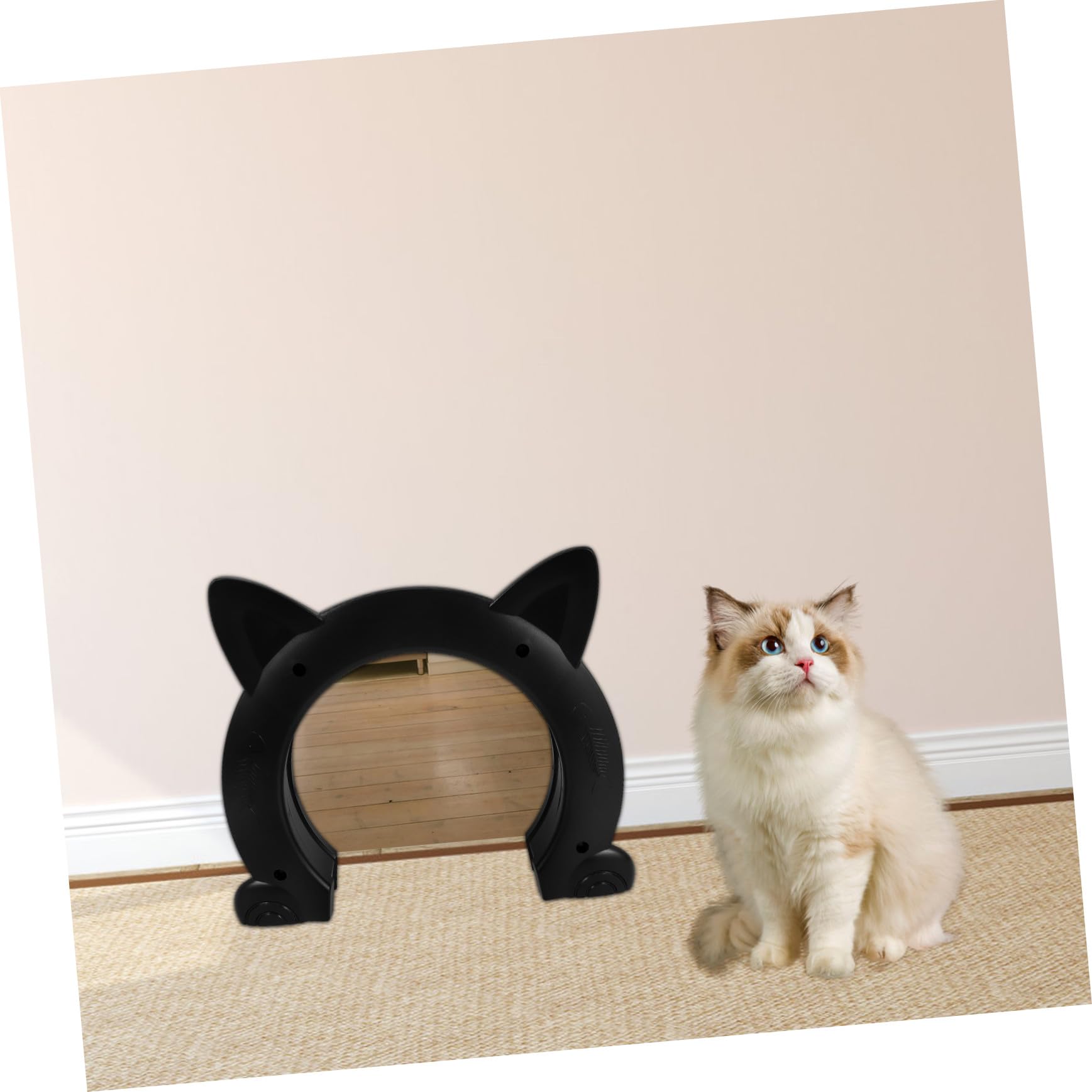 SHINEOFI Mittelgroße Katzentür aus Langlebigem Kunststoff Einfache Installation Sicherer Zugang für Katzen und Kleine Haustiere Vielseitig Einsetzbar für Innenbereiche Leicht zu Reinigen