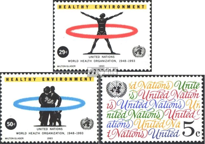 Prophila Collection Naciones Unidas - Nuevo York 648-649,650 (Completa.edición.) Usado 1993 OMS, Sello de Correos (Sellos para los coleccionistas)