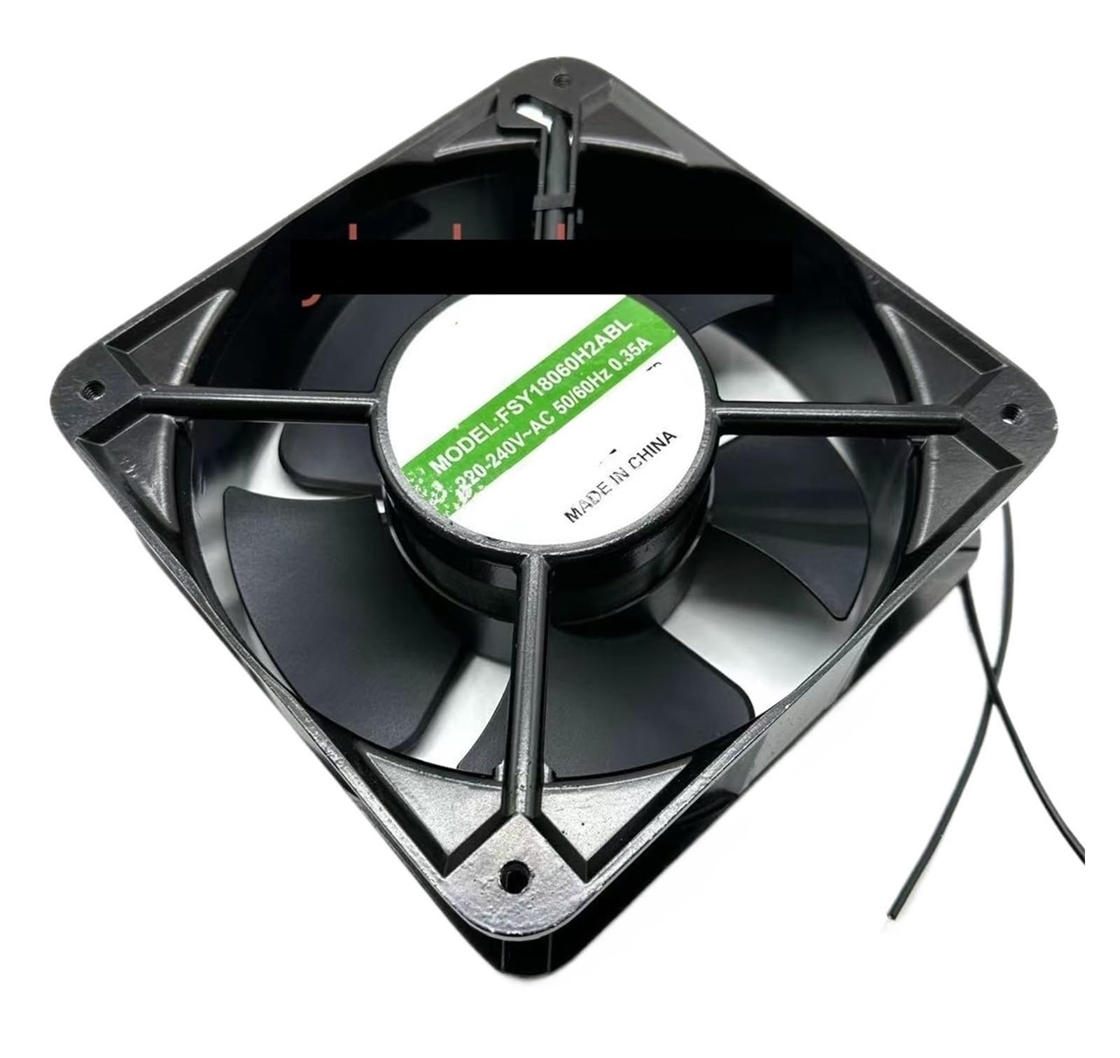YMUGUEGH FSY18060H2ABL Cooling Fan AC 240V 0.35A 180x180x60mm 2-Wire