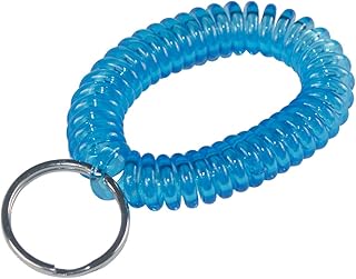 Hillman Fasteners 701304 Coiled Key Rings Wrist Coil Key Chain, Plastic/Metal, Assorted (Pack of 5)