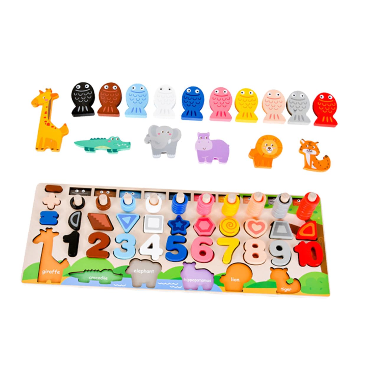 Juguete de Formas a Juego de Madera 1 Juego, Rompecabezas para Niños