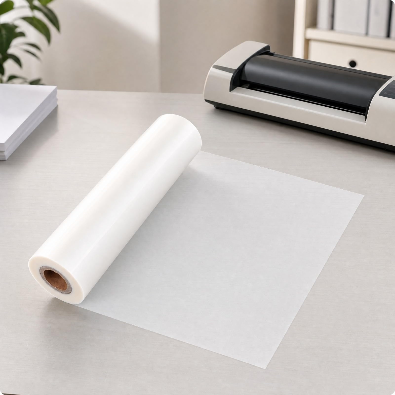 Pellicule Plastifiante Thermique 22 Cm sur Noyau 25 Mm pour Laminage à Chaud s Documents Courants Supports, Mat, 200M