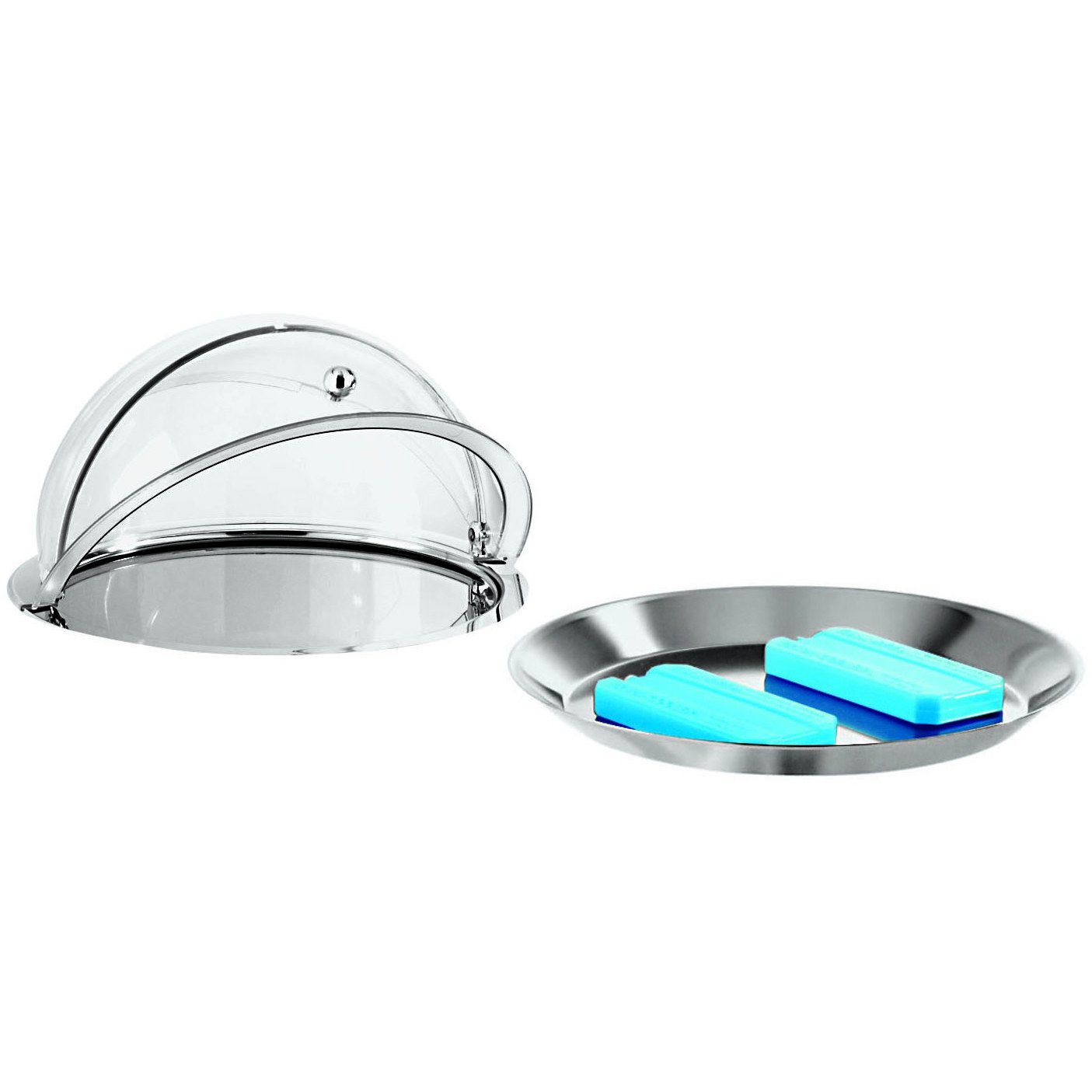 APS 41447-05 Set Refrigerato 5 Pezzi, in Acciaio Inox