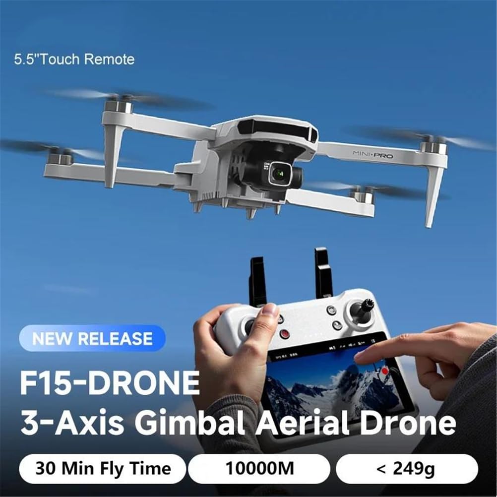 Triple battery,dron z kamerą 4k i 3-osiowym gimbalem, składany quadcopter o wadze 240 g, lot 30 minut, gps smart tracking, bezszczotkowy silnik rc dron