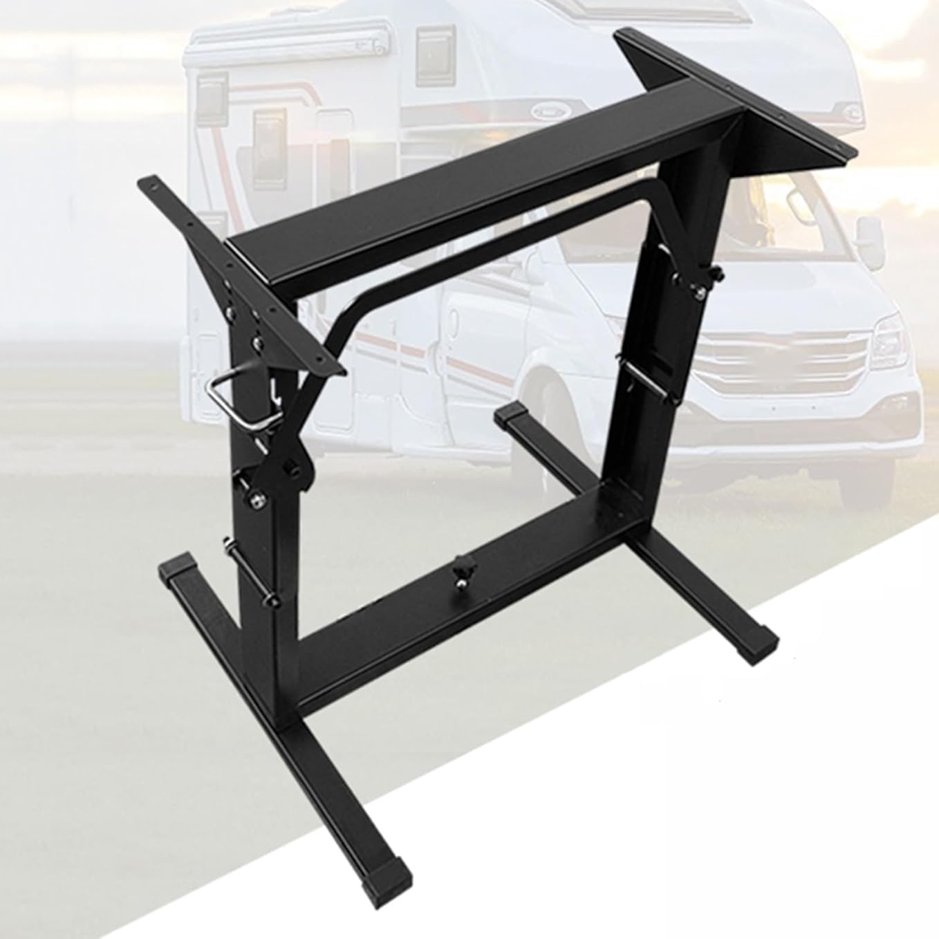 Pied de table pliante RV réglable en hauteur supportant 550lbs pour bateau