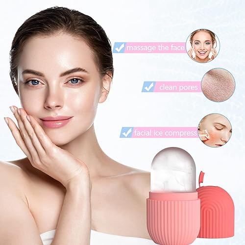 Miniatura 4 de Rodillo facial de hielo, molde de silicona reutilizable, masaje facial, belleza facial, herramientas para el cuidado de la piel, aplica hielo para