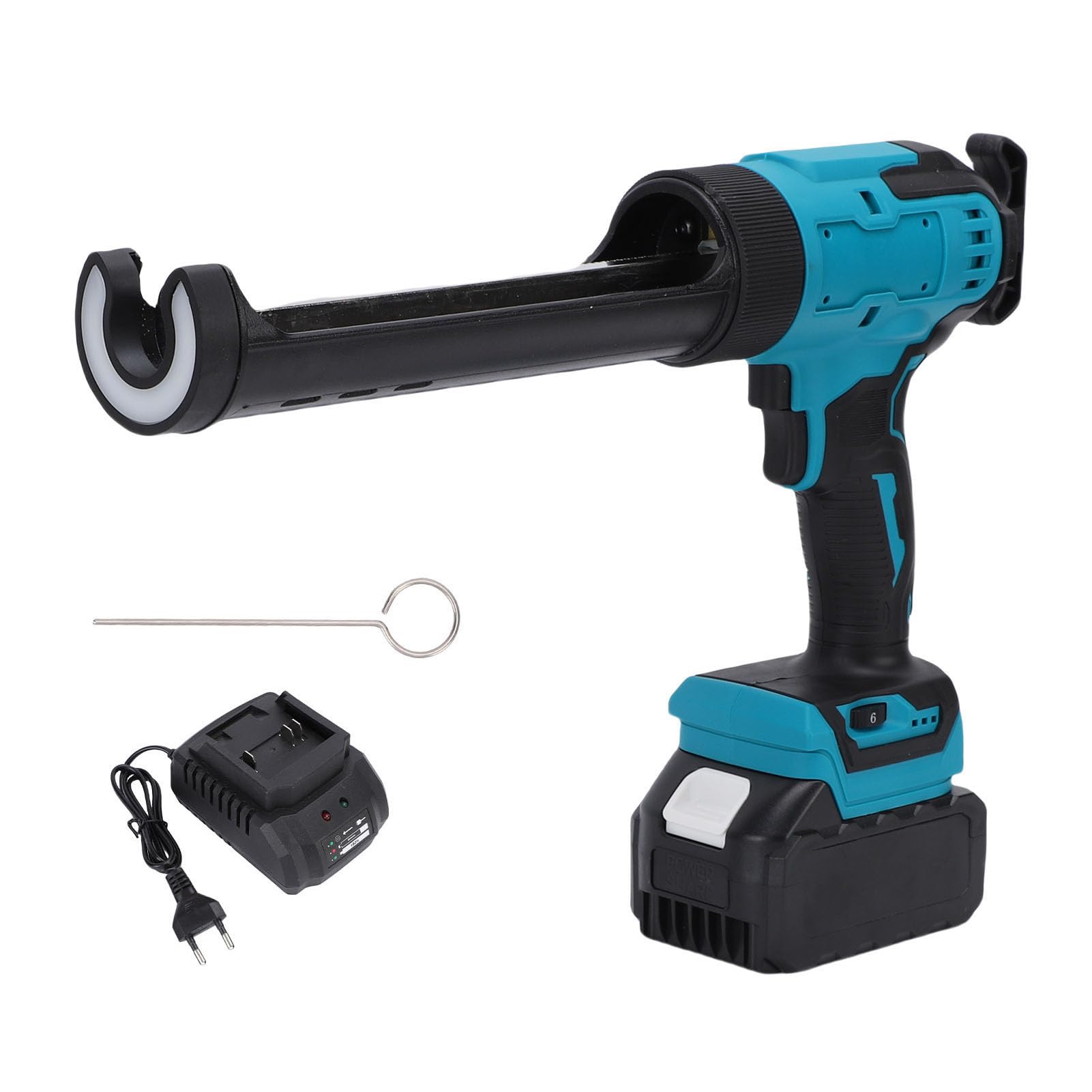 SEAFRONT Pistolet à Mastic électrique sans Fil, Lampe LED Intégrée, 6 (EU
