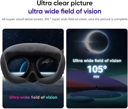 Miniatura 4 de Game Accessories Global Edition VR Headset 8G 256GB All-in-One Virtual Reality Watch Food Ball 4K Display VR Glasses Connect Steam Virtual Reality.