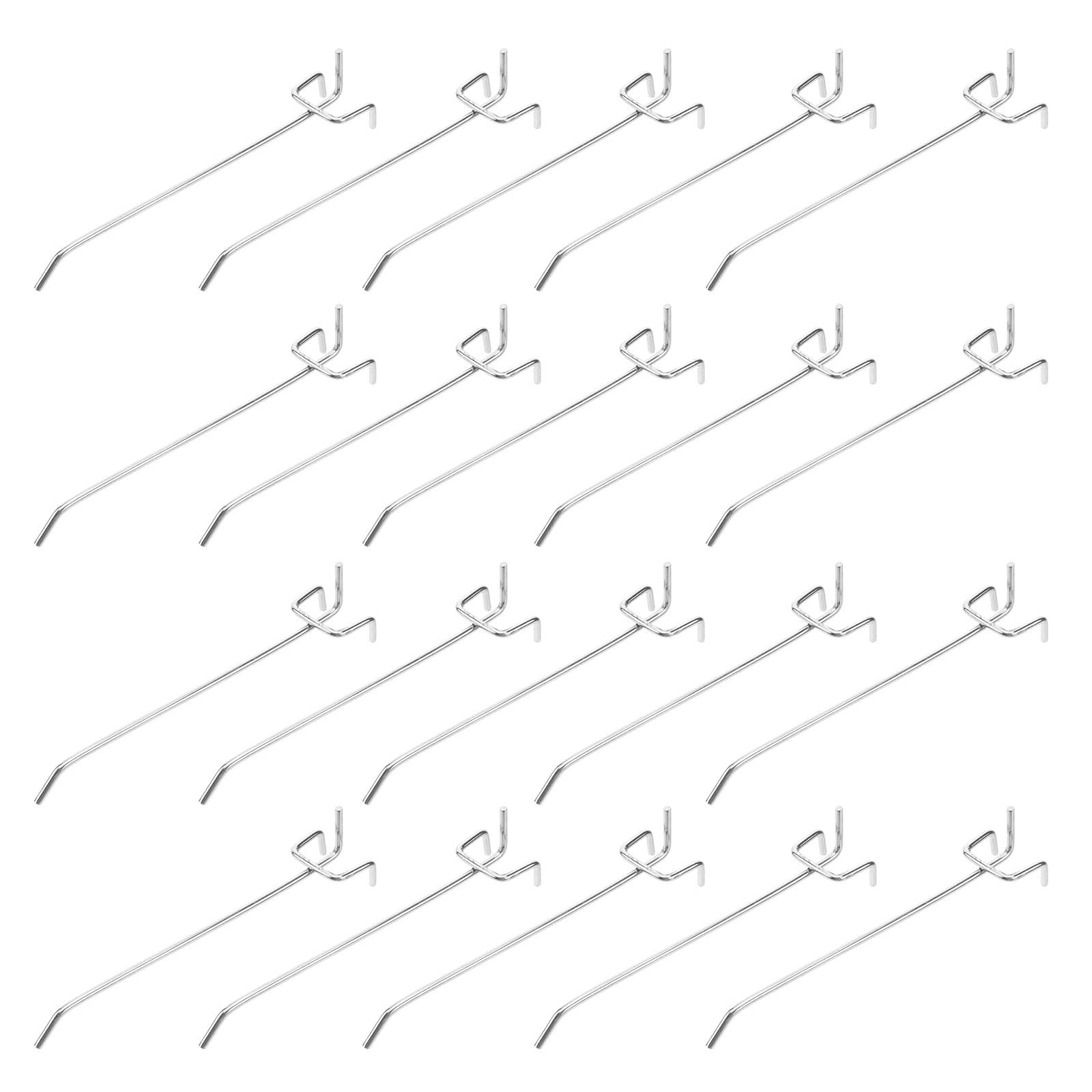 DOITOOL Lot de 50 crochets triangulaires robustes pour panneau perforé - Pour maison, magasin, supermarché - 15 cm